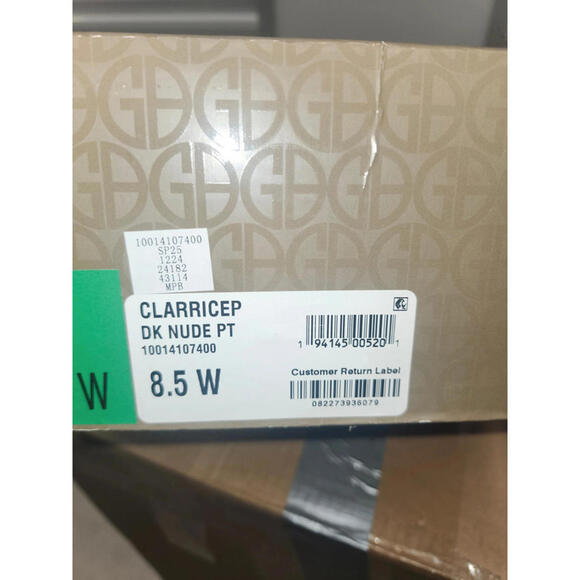 giani bernini clarrice dress sandals, SIZE 6.5UKI 8.5 US - dark nude patent - Picture 4 of 6